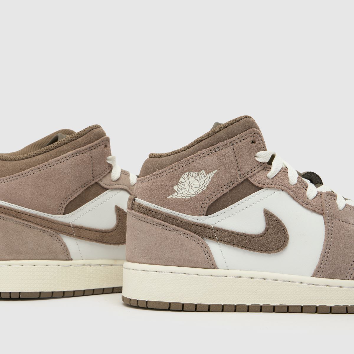 Nike Jordan Air 1 Mid Boys Youth in Stone Multi Nike Jordan Air 1 Mid 7