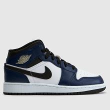 Nike Jordan Air Jordan 1 Mid Boys Junior in Multi Nike Jordan Air Jordan 1 Mid,1 of 4