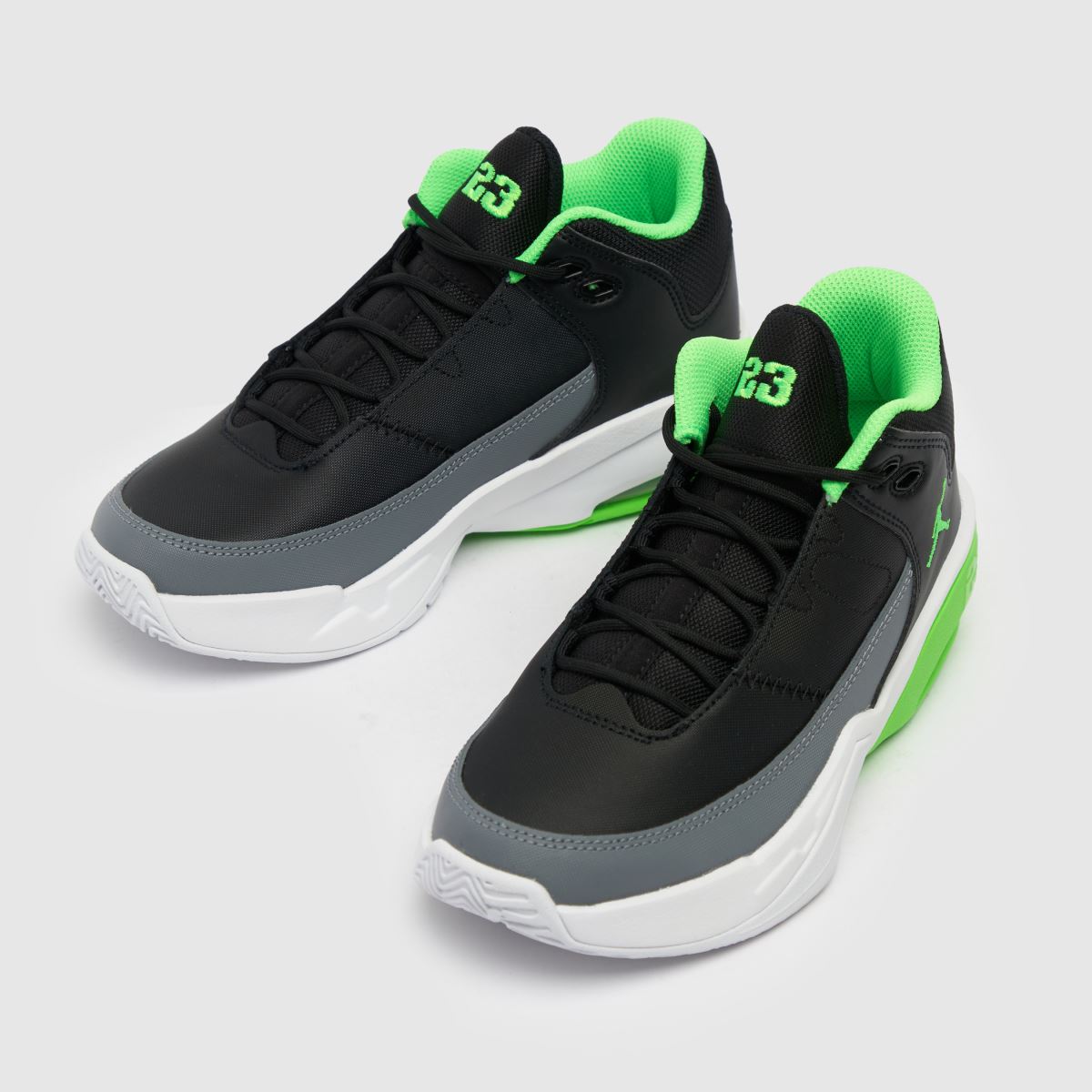 Boys Black \u0026 Green Nike Jordan Max Aura 3 Trainers | schuh