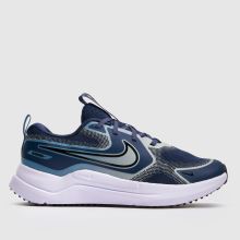 Nike Cosmic Runner Boys Youth in Grey & Navy Nike Cosmic Runner,1 of 4