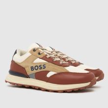 BOSS Runner Boys Youth in Beige Multi BOSS Runner,2 of 4