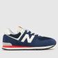 Navy & White