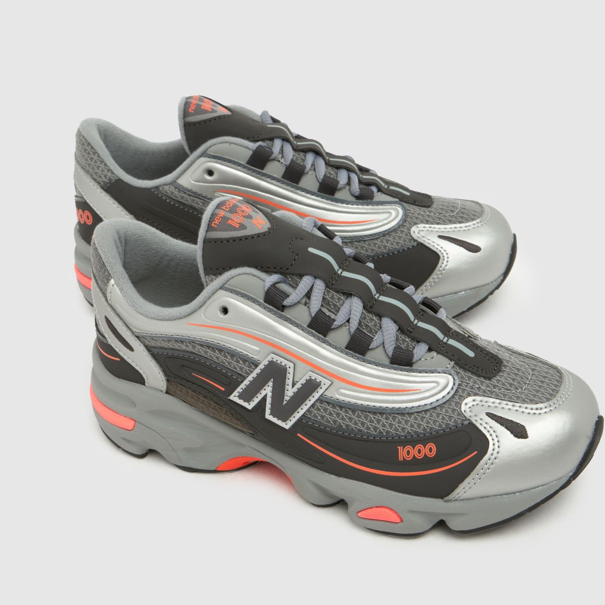 New Balance 1000 Boys Youth in Silver Multi New Balance 1000 4