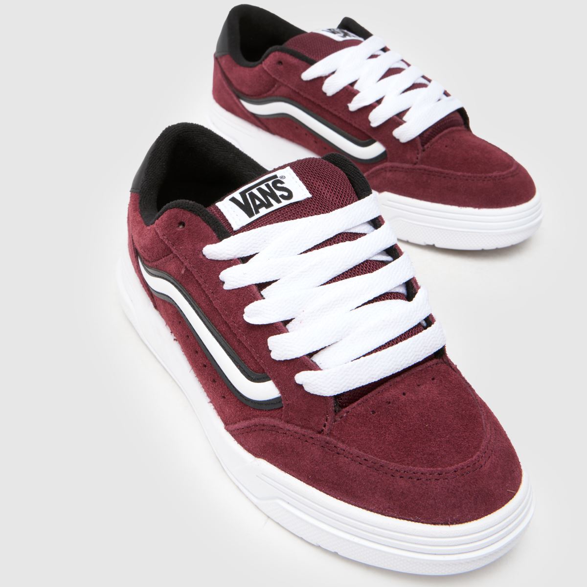 Kids Boys Youth Burgundy Vans Hylane Trainers schuh