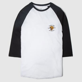Vans white & black growler raglan tee Vans white & black growler raglan tee