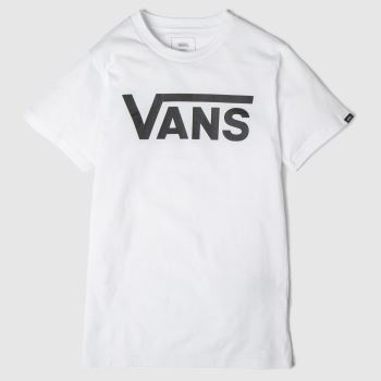 clothing Vans white & black flying v crew tee clothing Vans white & black flying v crew tee
