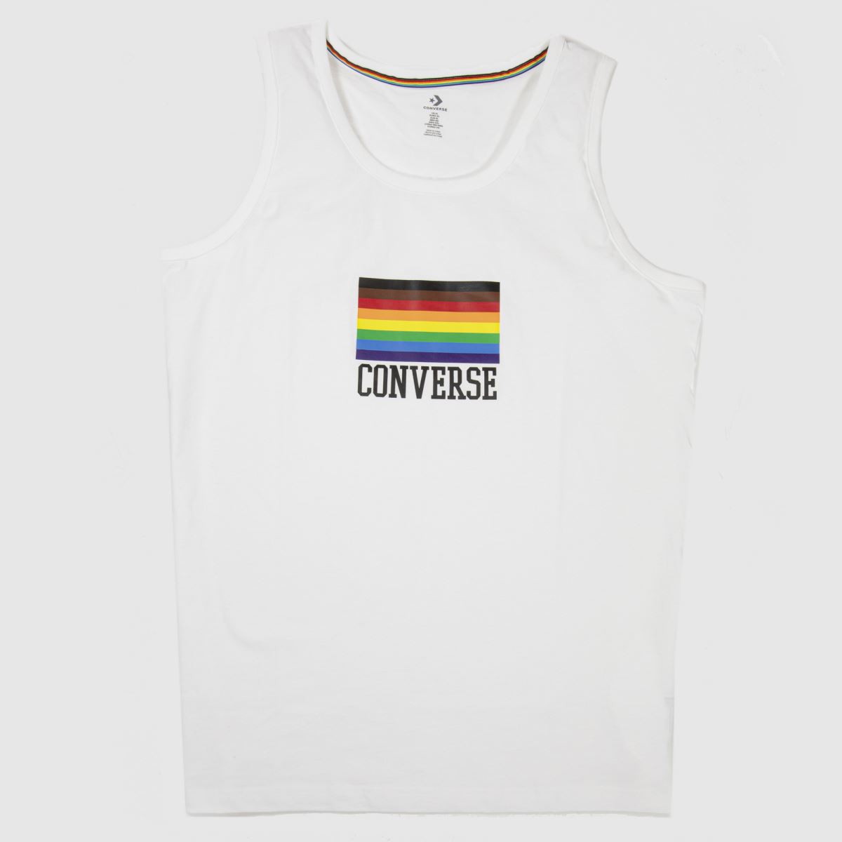 Converse White Pride Flag Tank Top