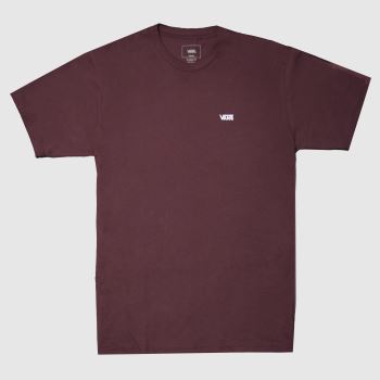 clothing Vans burgundy chest logo tee clothing Vans burgundy chest logo tee