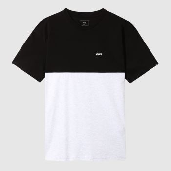 clothing Vans grey & black colorblock tee clothing Vans grey & black colorblock tee
