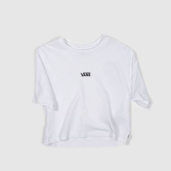 Vans white & black flying vee crop tee Vans white & black flying vee crop tee
