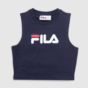 Fila navy & white inez crop top Fila navy & white inez crop top
