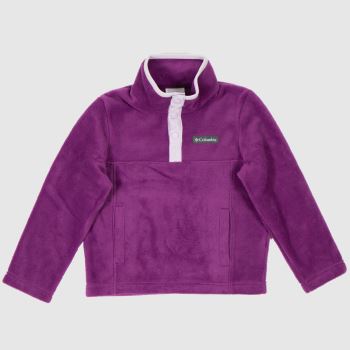 Columbia purple kids fleece half zip Columbia purple kids fleece half zip