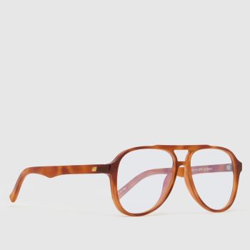 LE SPECS Beige Multi Blue Light Glasses Sunglasses