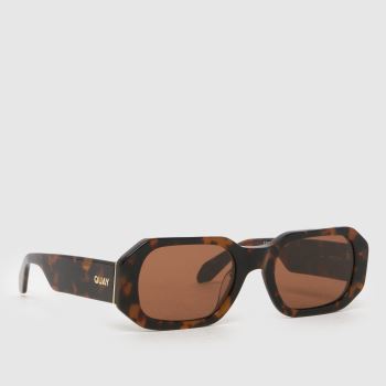 Quay Beige & Brown Hyped Up Sunglasses Sunglasses
