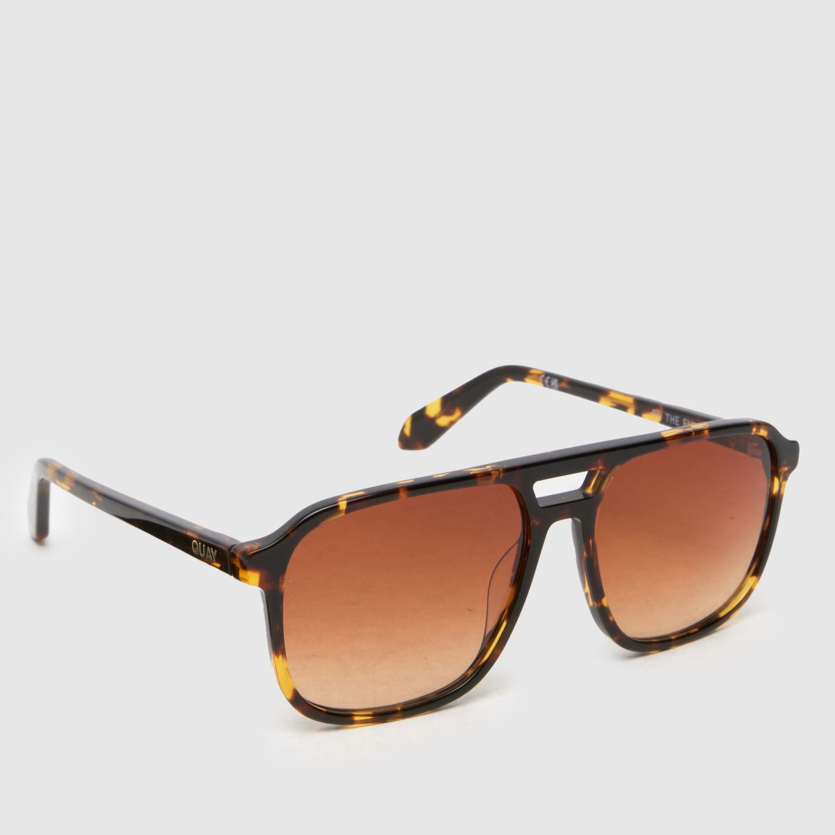 Image of Quay On The Fly Sunglasses in Black & Orange