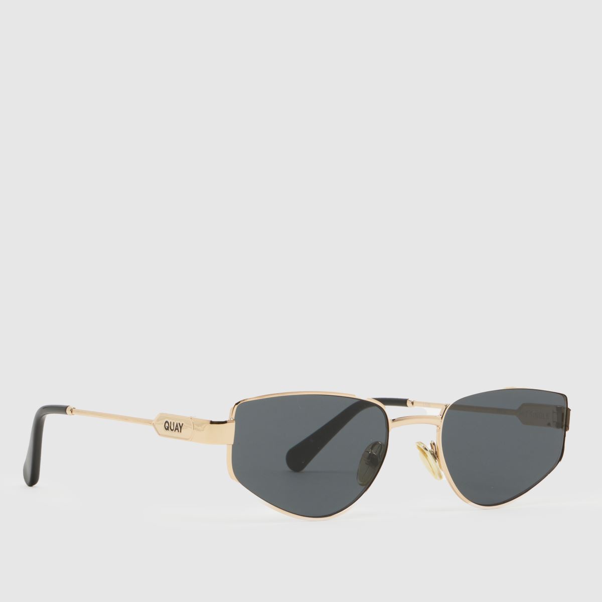 Image of Quay Black & Gold Hit Single Sunglasses