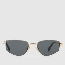 Quay Hit Single Sunglasses in Black & Gold Quay Hit Single Sunglasses,2 of 4