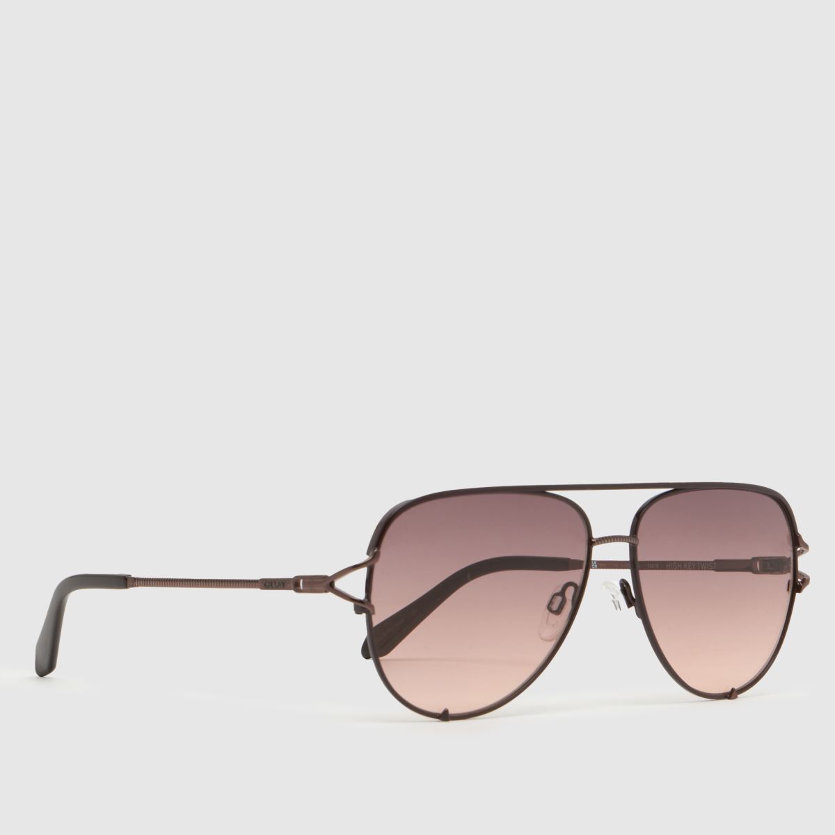 Image of Quay Brown Multi High Key Twist Sunglasses