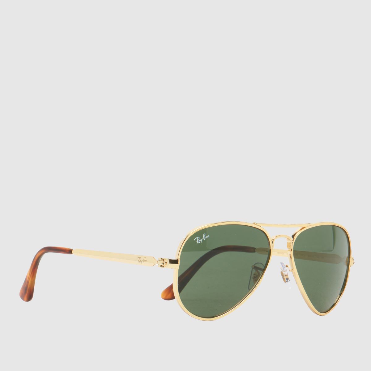 Image of Ray-Ban Aviator Max Sunglasses in Gold & Green, Size: 58mm