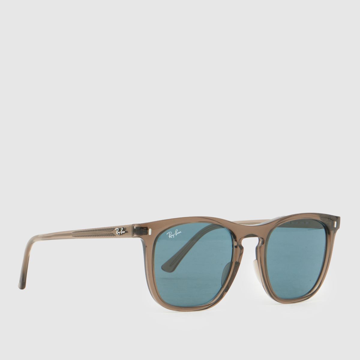 Image of Ray-Ban 2210 Square Sunglasses in Brown & Blue, Size: 53mm