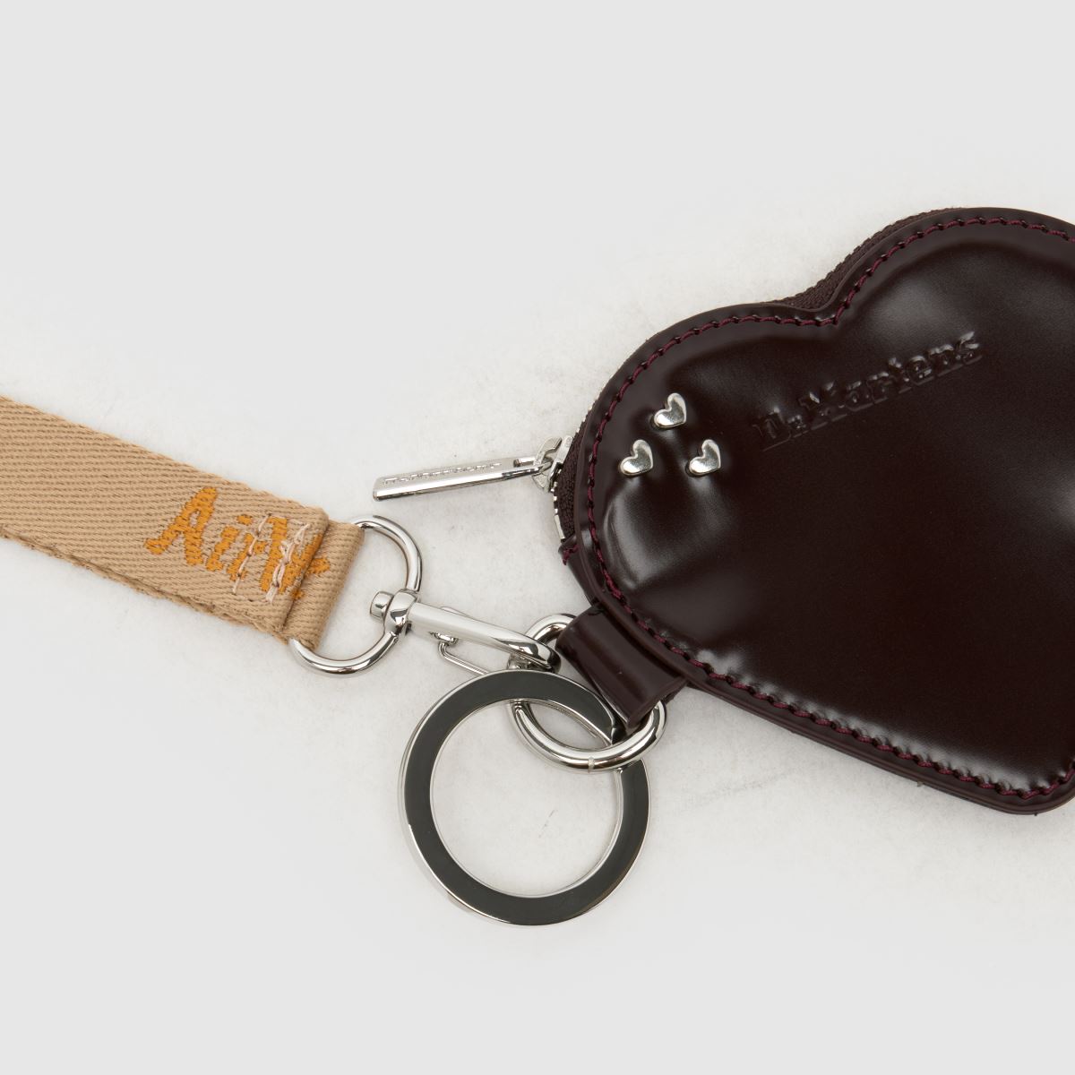 Dr Martens Heart Purse Bag Charm in Burgundy dr martens Heart Purse Bag Charm 1