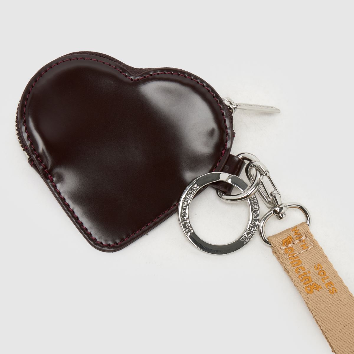 Dr Martens Heart Purse Bag Charm in Burgundy dr martens Heart Purse Bag Charm 7