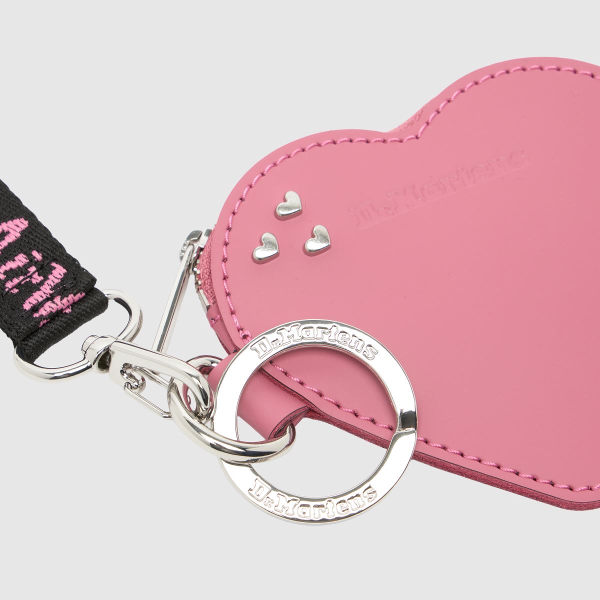 Dr Martens Heart Purse Bag Charm in Pale Pink Dr Martens Heart Purse Bag Charm 1