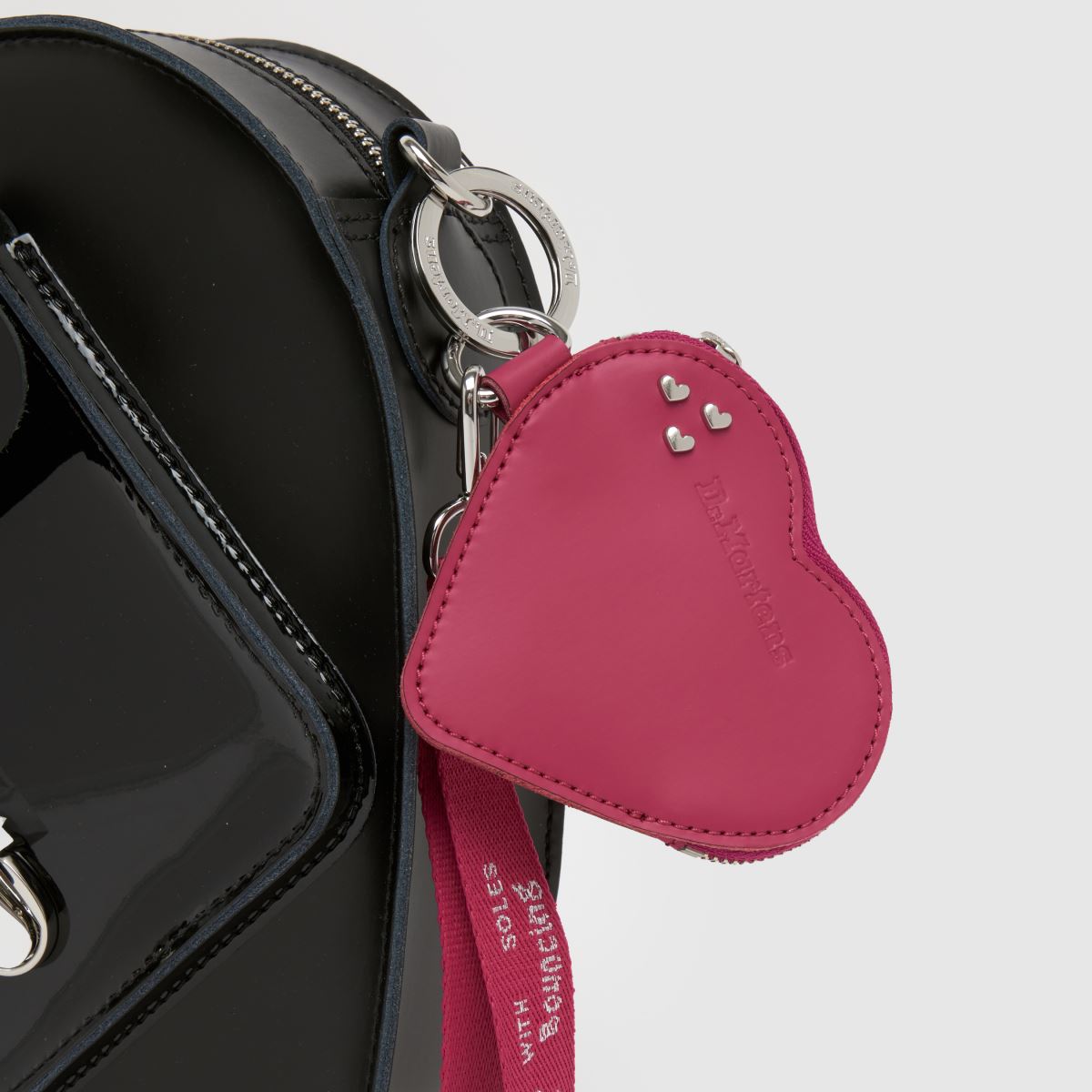 Dr Martens Heart Purse Bag Charm in Pink Dr Martens Heart Purse Bag Charm 4