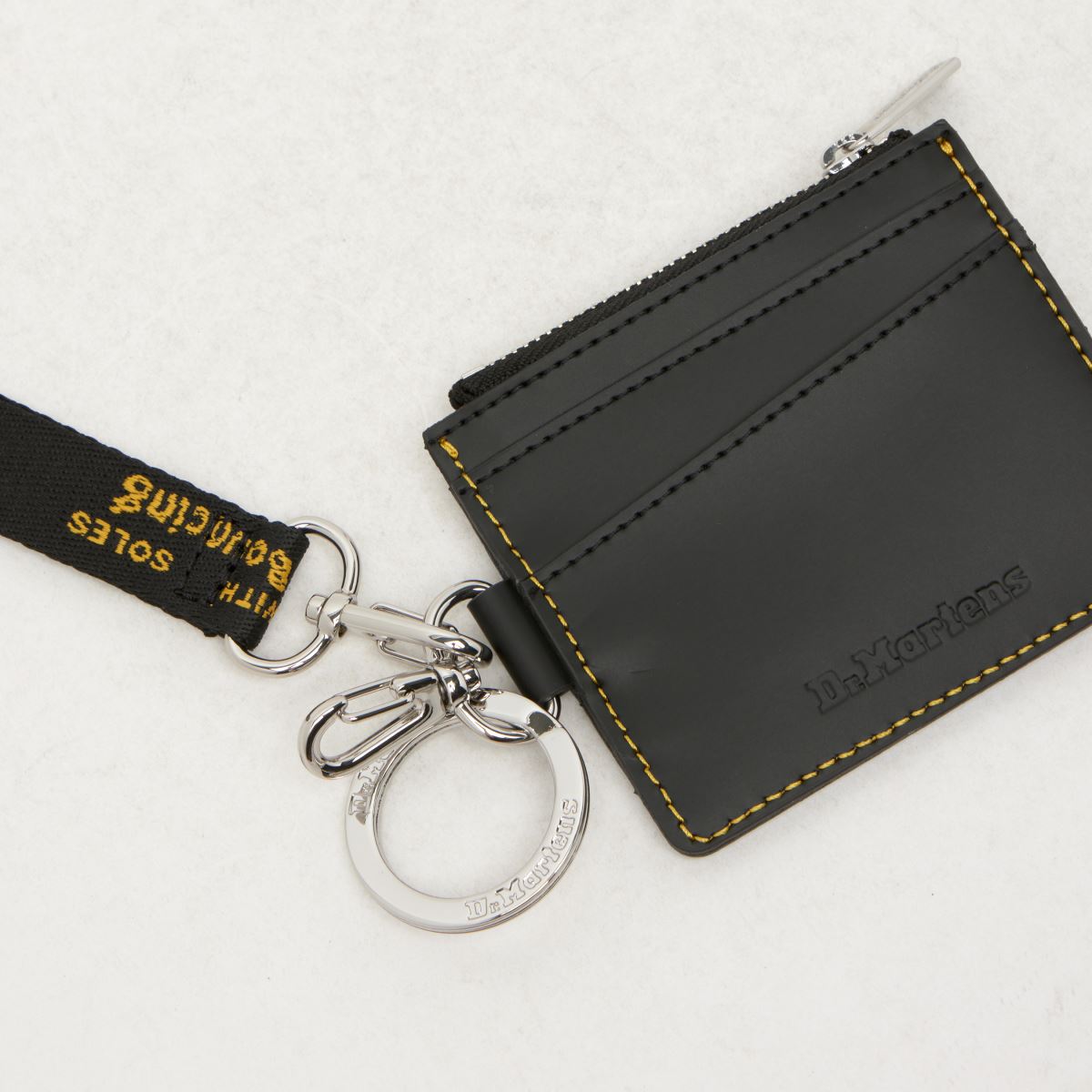 Dr Martens Card Holder with Strap in Black Dr Martens Card Holder with Strap 1