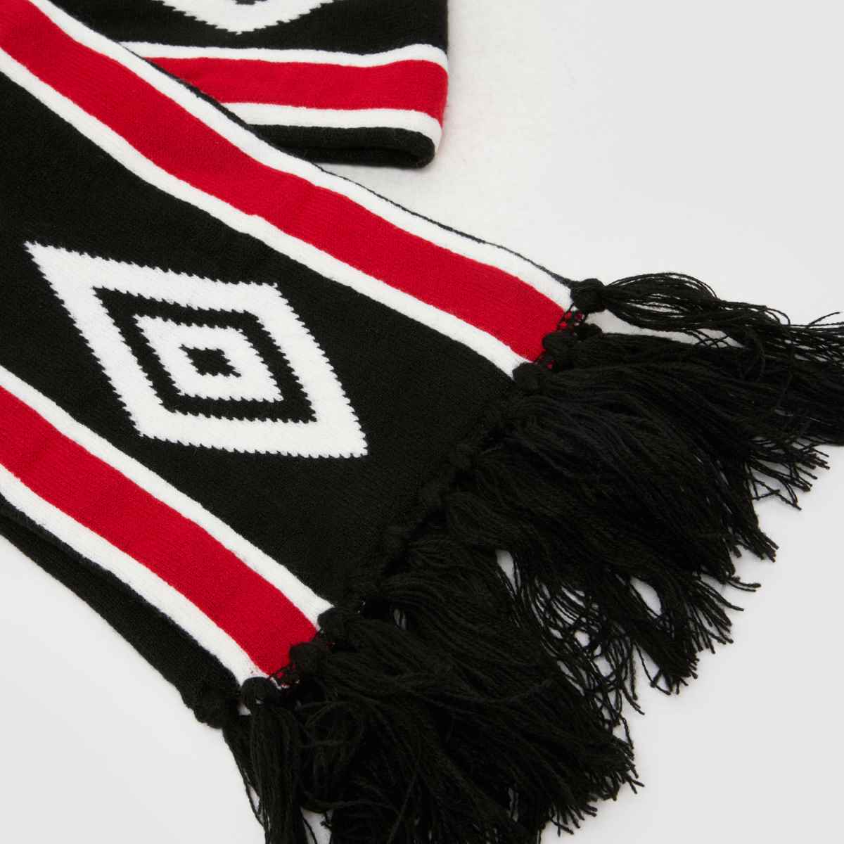 UMBRO Diamond Intarsia Scarf in Black Multi UMBRO Diamond Intarsia Scarf 1
