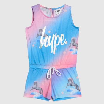 Hype multi girls playsuit unicorn fa Hype multi girls playsuit unicorn fa