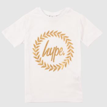 Hype white & gold t-shirt Hype white & gold t-shirt