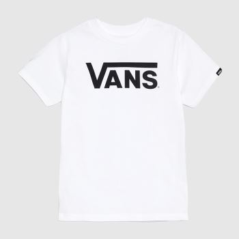 clothing Vans white & black classic kids t-shirt clothing Vans white & black classic kids t-shirt