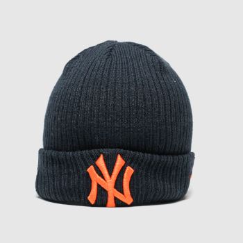 accessories new era navy & orange kids ny utility cuff knit accessories new era navy & orange kids ny utility cuff knit