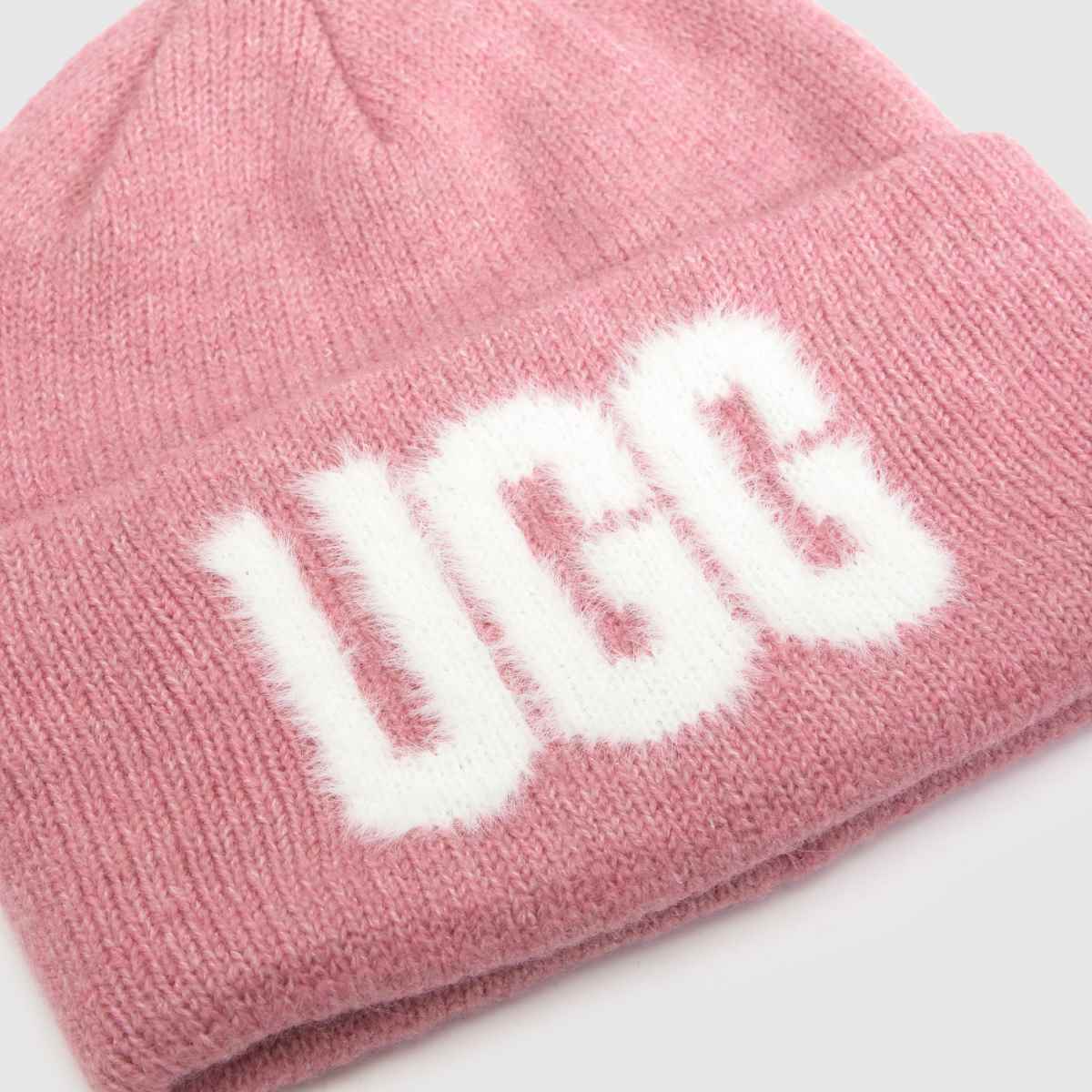 UGG Logo Beanie in Pink UGG Logo Beanie 1