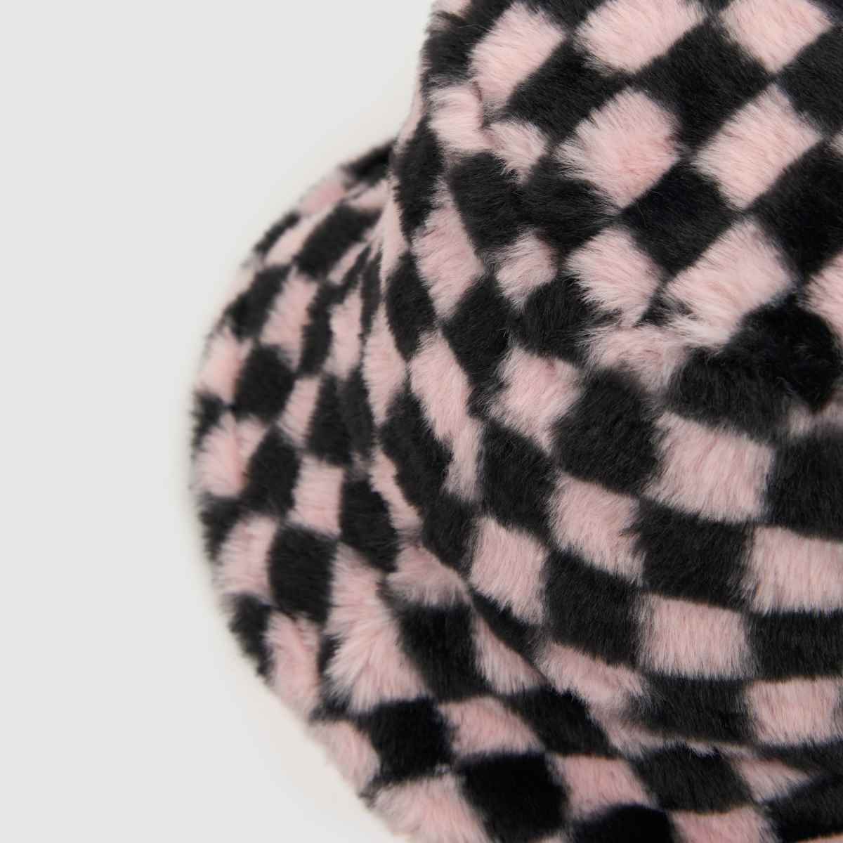 KANGOL Faux Fur Bucket Hat in Black & pink KANGOL Faux Fur Bucket Hat 4