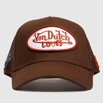 Von Dutch Brown Trucker Cap Caps and Hats