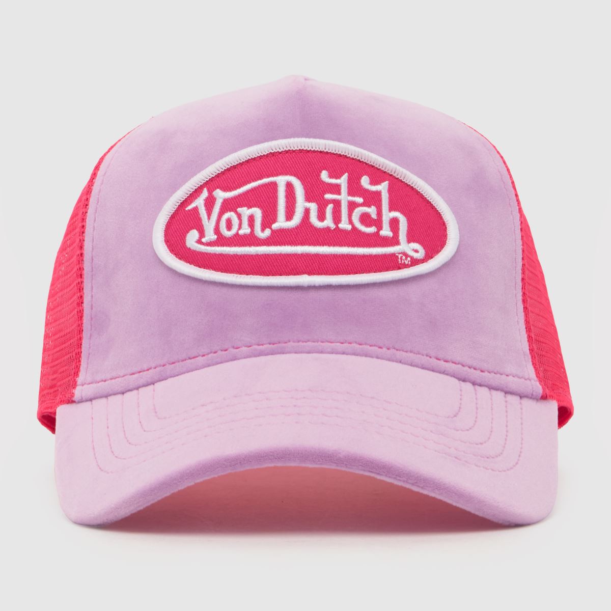Von Dutch Trucker Cap In Pink, Velvet, Schuh