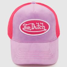 Pink Von Dutch Velvet Trucker Cap Caps And Hats | schuh