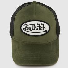 Von Dutch Velvet Trucker Cap in Black & Green Von Dutch Velvet Trucker Cap,4 of 4