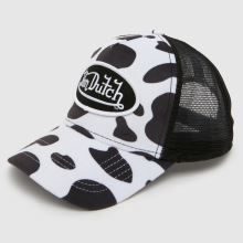 Von Dutch Cow Print Trucker Cap in Black & White Von Dutch Cow Print Trucker Cap,2 of 4