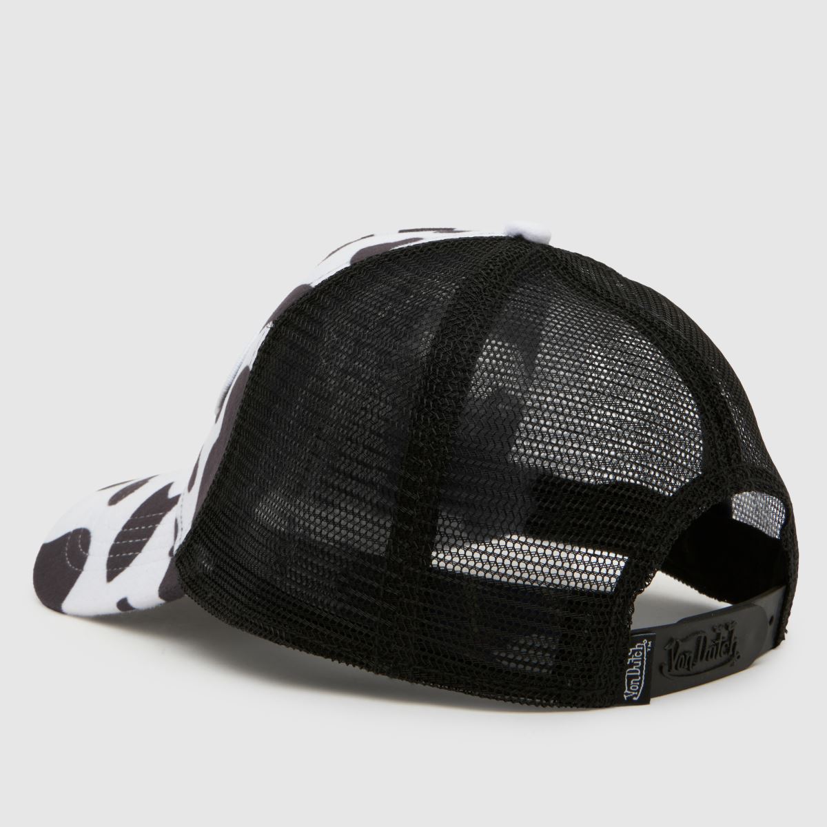 Von Dutch Cow Print Trucker Cap in Black & White Von Dutch Cow Print Trucker Cap 4