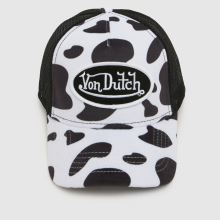 Von Dutch Cow Print Trucker Cap in Black & White Von Dutch Cow Print Trucker Cap,4 of 4