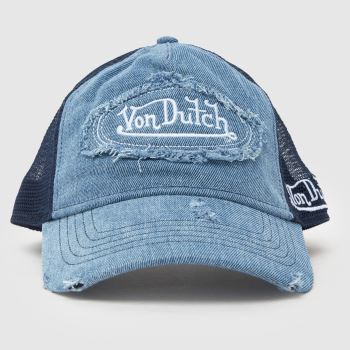 Von Dutch Navy Denim Trucker Cap Caps and Hats