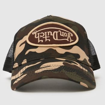 Von Dutch Print Camo Trucker Cap Caps and Hats