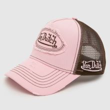 Von Dutch Distressed Trucker Cap in Pink Multi Von Dutch Distressed Trucker Cap,2 of 4