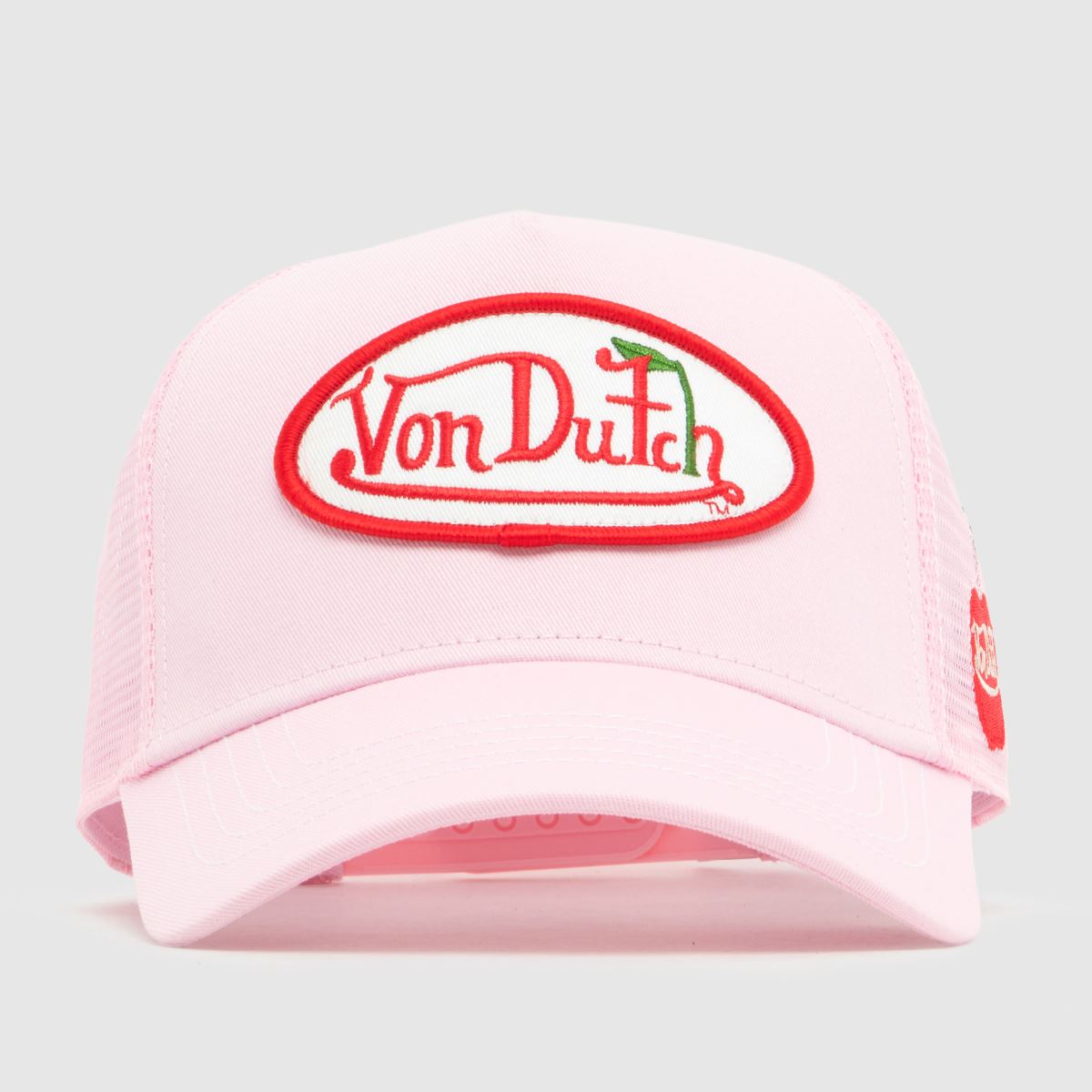 Von Dutch Unisex Pink/Red Trucker Cap In &
