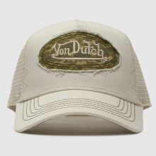 Von Dutch Trucker Cap in Beige Multi Von Dutch Trucker Cap,1 of 4