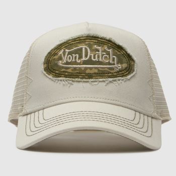 Von Dutch Beige Multi Trucker Cap Caps and Hats