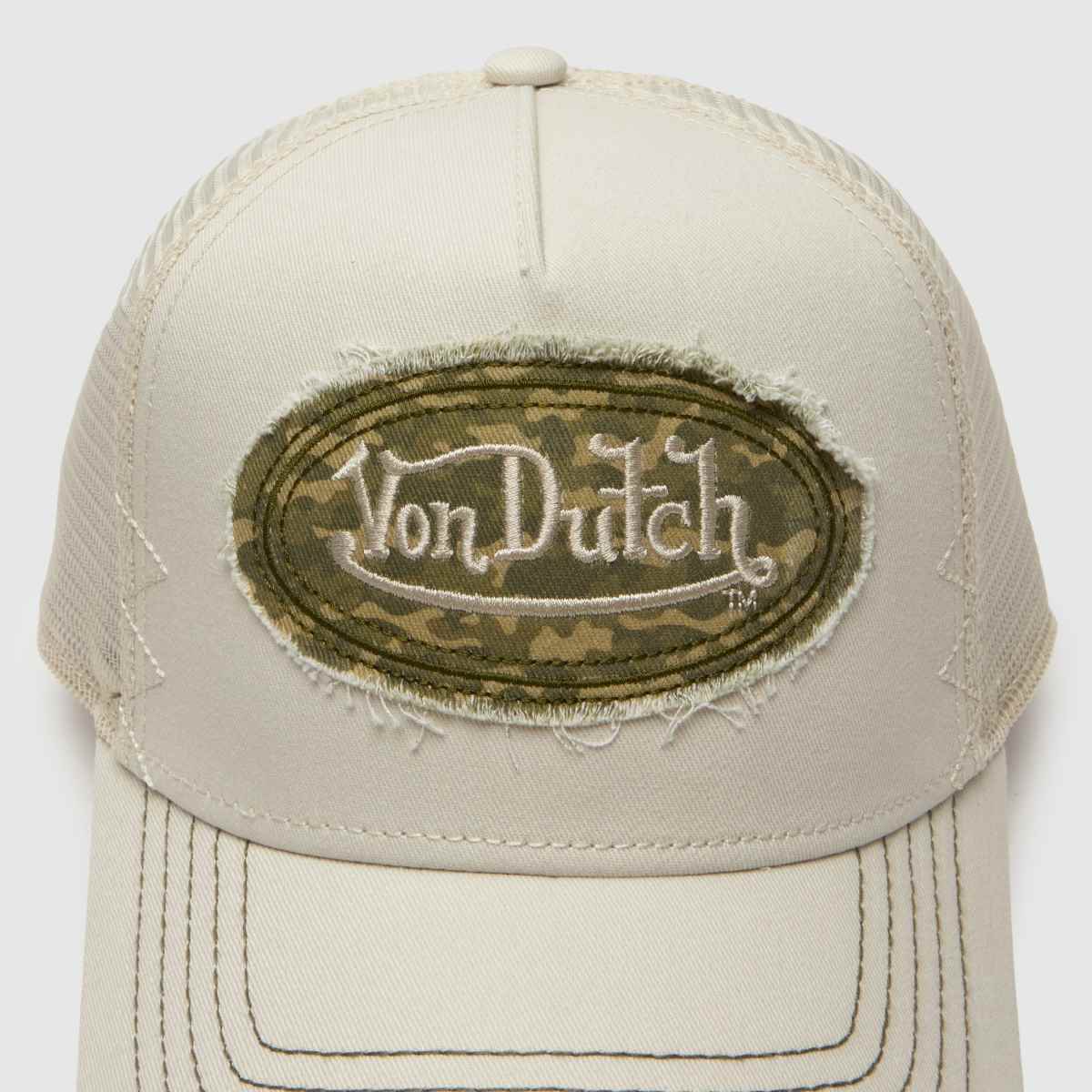 Von Dutch Trucker Cap in Beige Multi Von Dutch Trucker Cap 7
